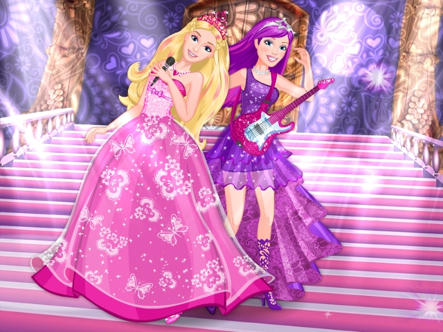 Online igrica Barbie Princess and the Popstar free for kids