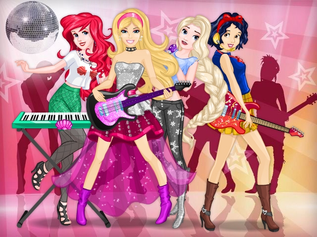Online igrica Barbie in Disney Rock Band