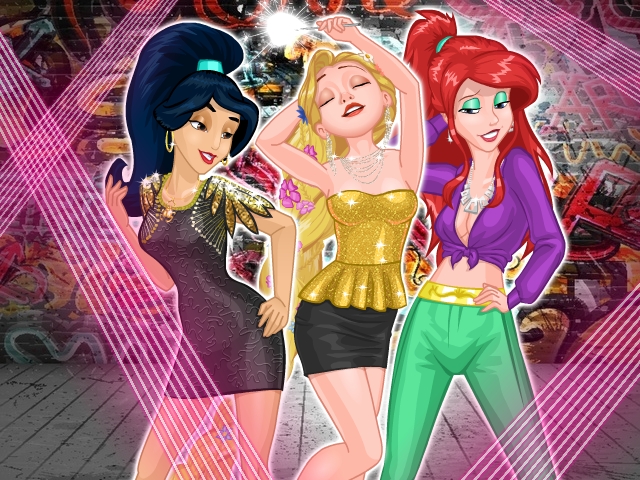 Online igrica Disney Princesses Night Out free for kids
