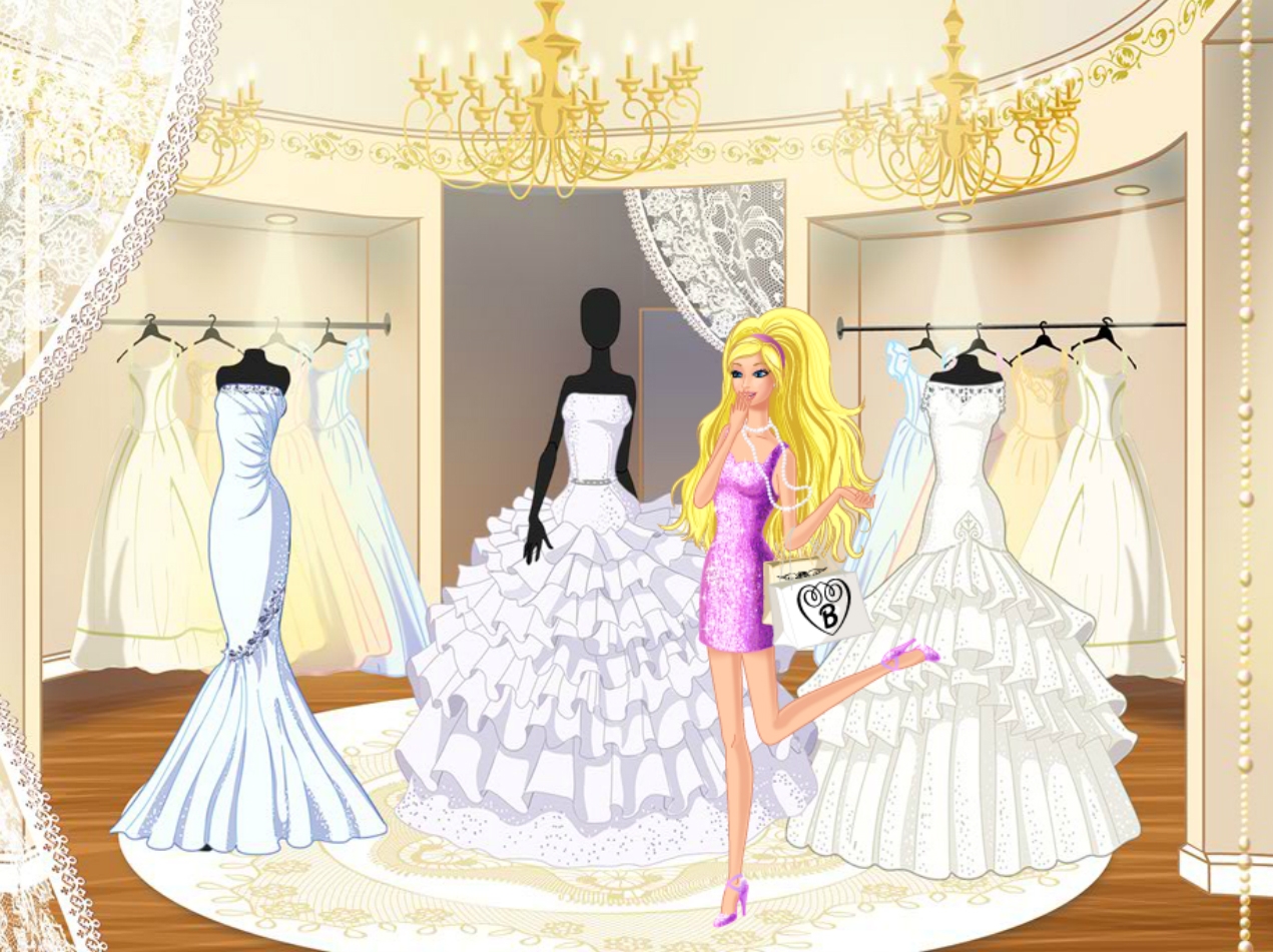 Barbie at Bridal Boutique
