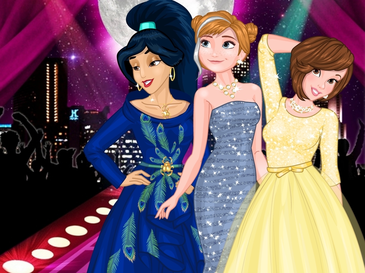 Online igrica Disney Princesses Runway Models free for kids