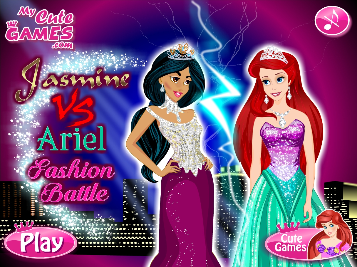 Online igrica Jasmin VS Ariel Fashion Battle