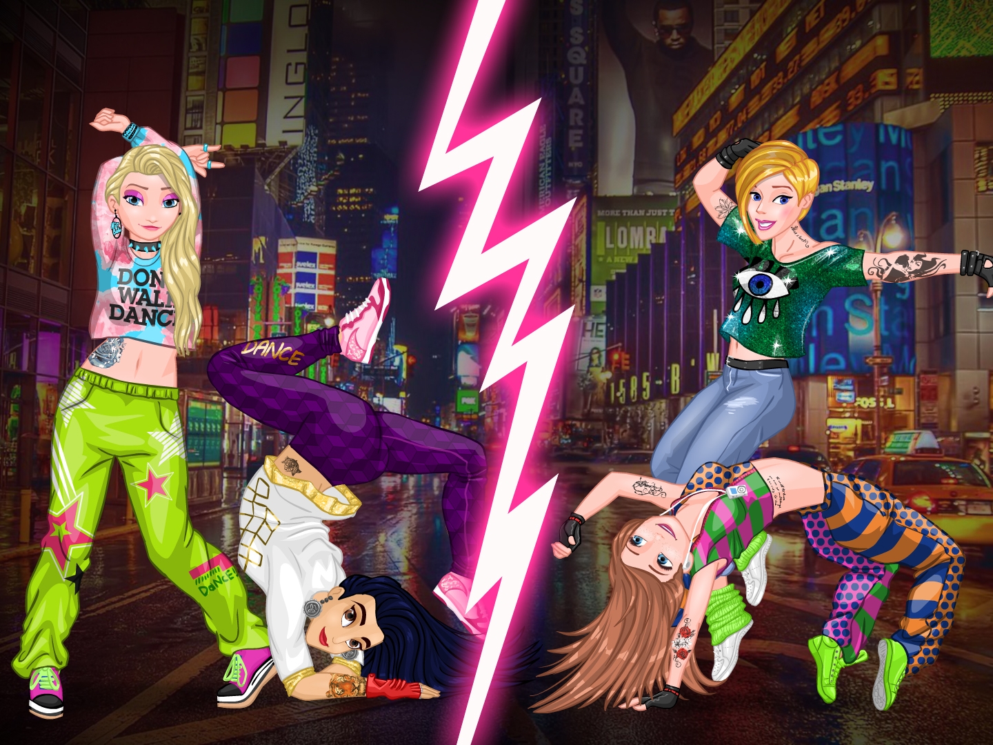 Online igrica Princesses Street Dance Battle