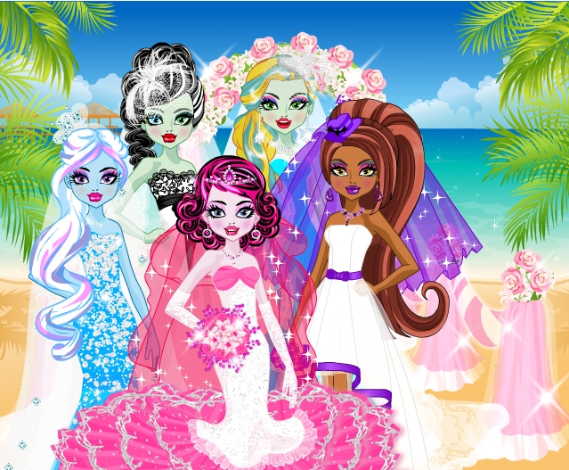 Online igrica Monster High Cute Brides free for kids