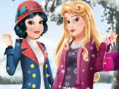 Aurora and Snow White Winter Fashion