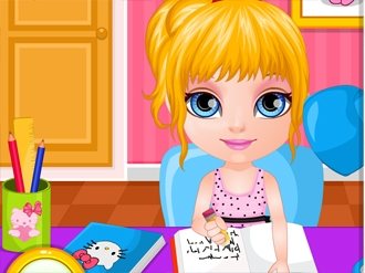 Baby Barbie Homework Slacking My Cute Games