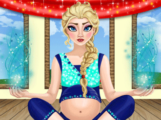 Pregnant Elsa's Yoga Magic - My Cute Games