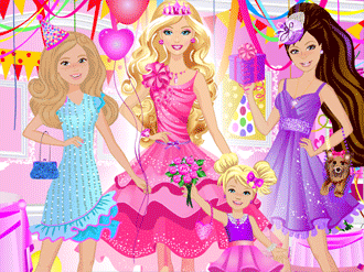 barbie sisters birthday dress up games