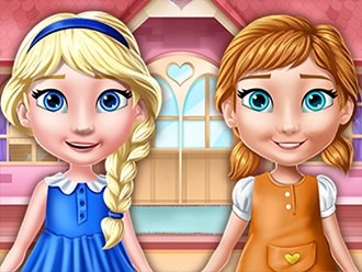 elsa and anna doll house games